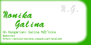 monika galina business card